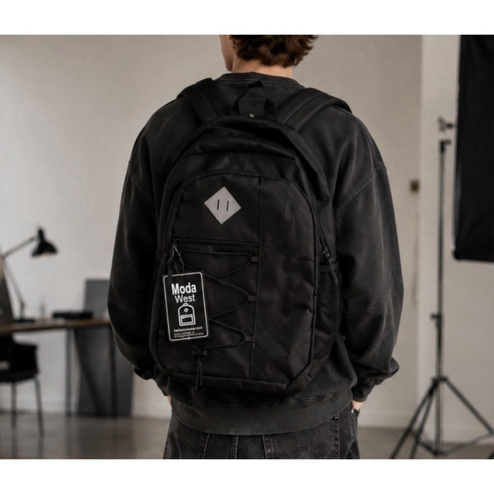 MODA WEST BACKPACK - Black - Large Lightweight New With Tags